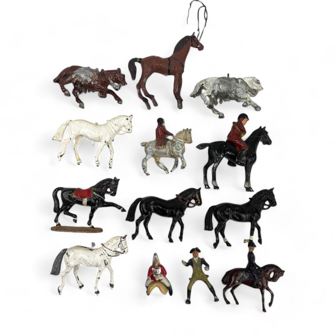 Miniature Horse Hand Painted Lead Toy Figurine LOT (1 of 5)
