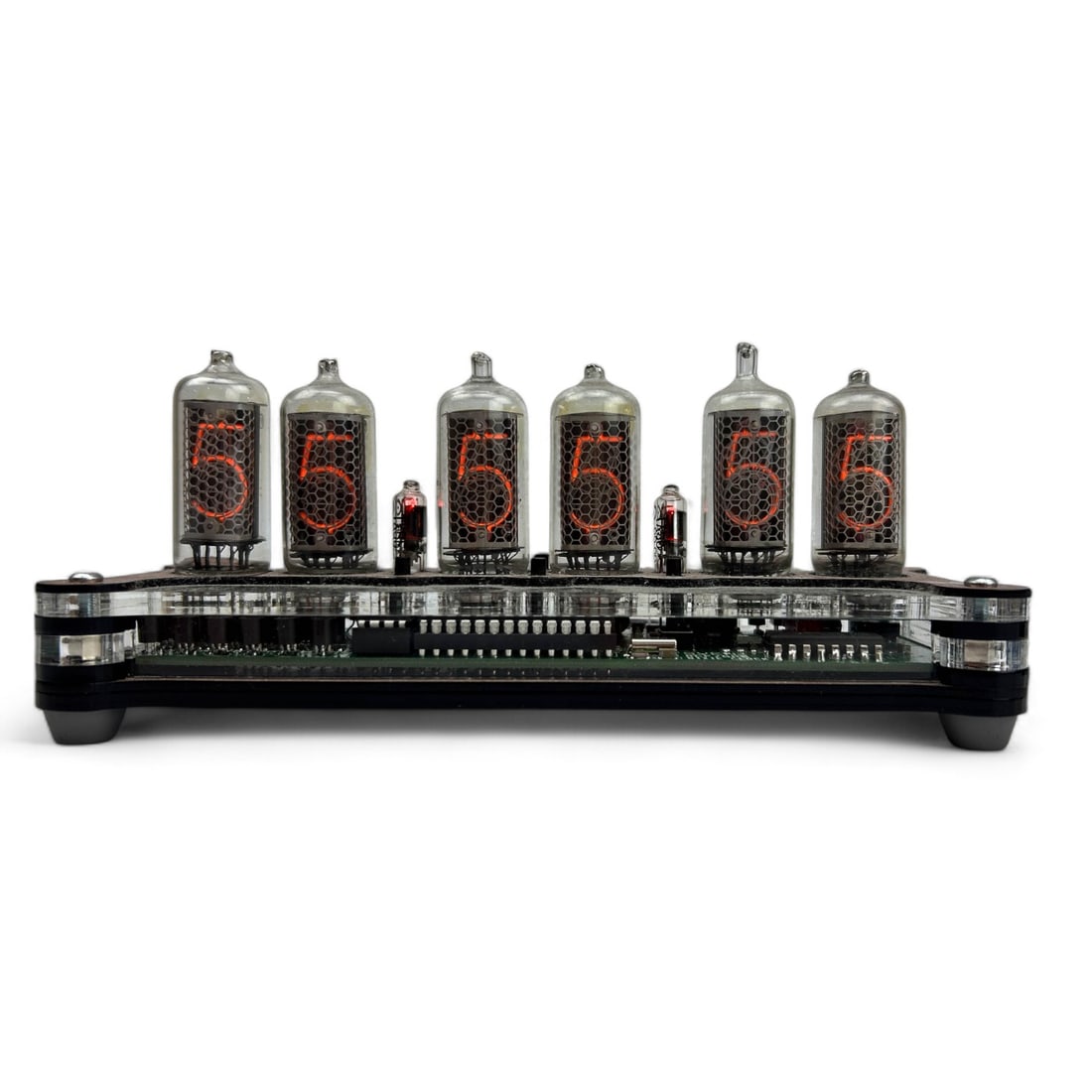 Sven Nixie Tube Desk Top Clock with Power Supply (1 of 9)