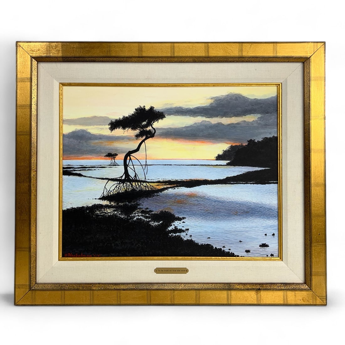 Raymond Plockelman b1943 Marshland Oil Painting (1 of 4)