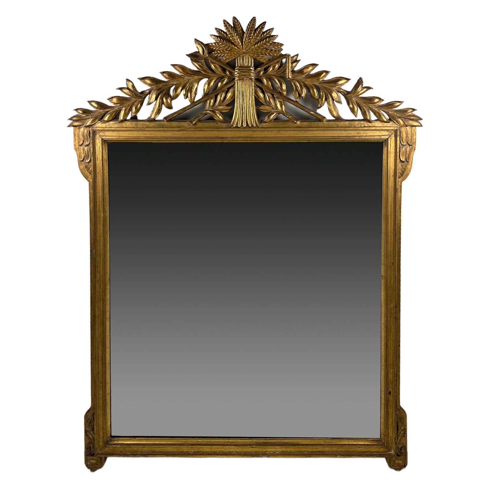 French Art Deco Gilded Architectural Palace Mirror (1 of 6)