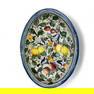 Italian Pottery Floral Painted Terracotta Platter