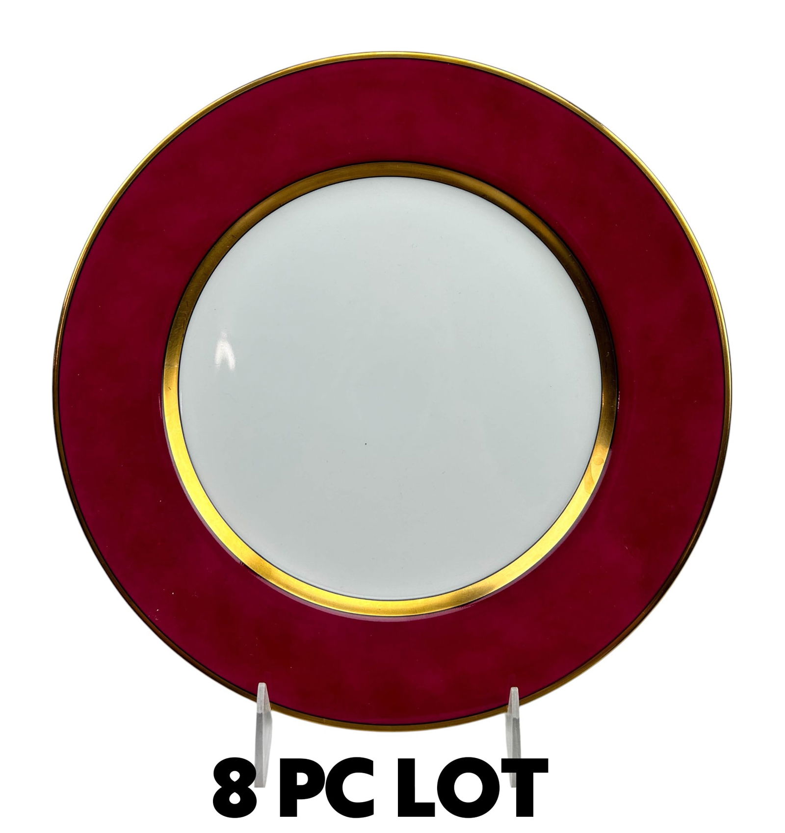 Fitz Floyd Renaissance Cinnabar Dinner Plates 8pc (1 of 5)