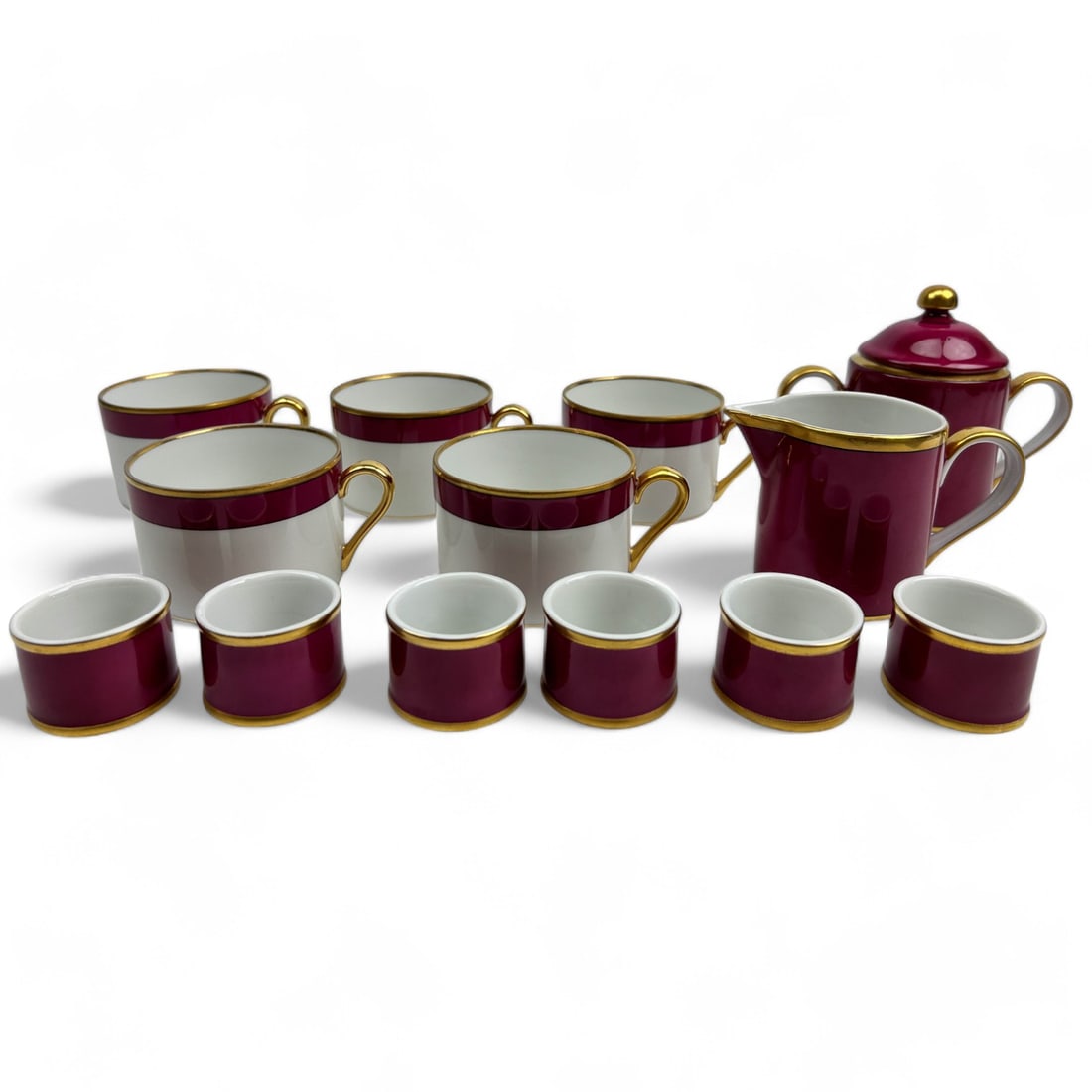 Fitz Floyd Renaissance Cinnabar Cups Napkin Rings (1 of 7)