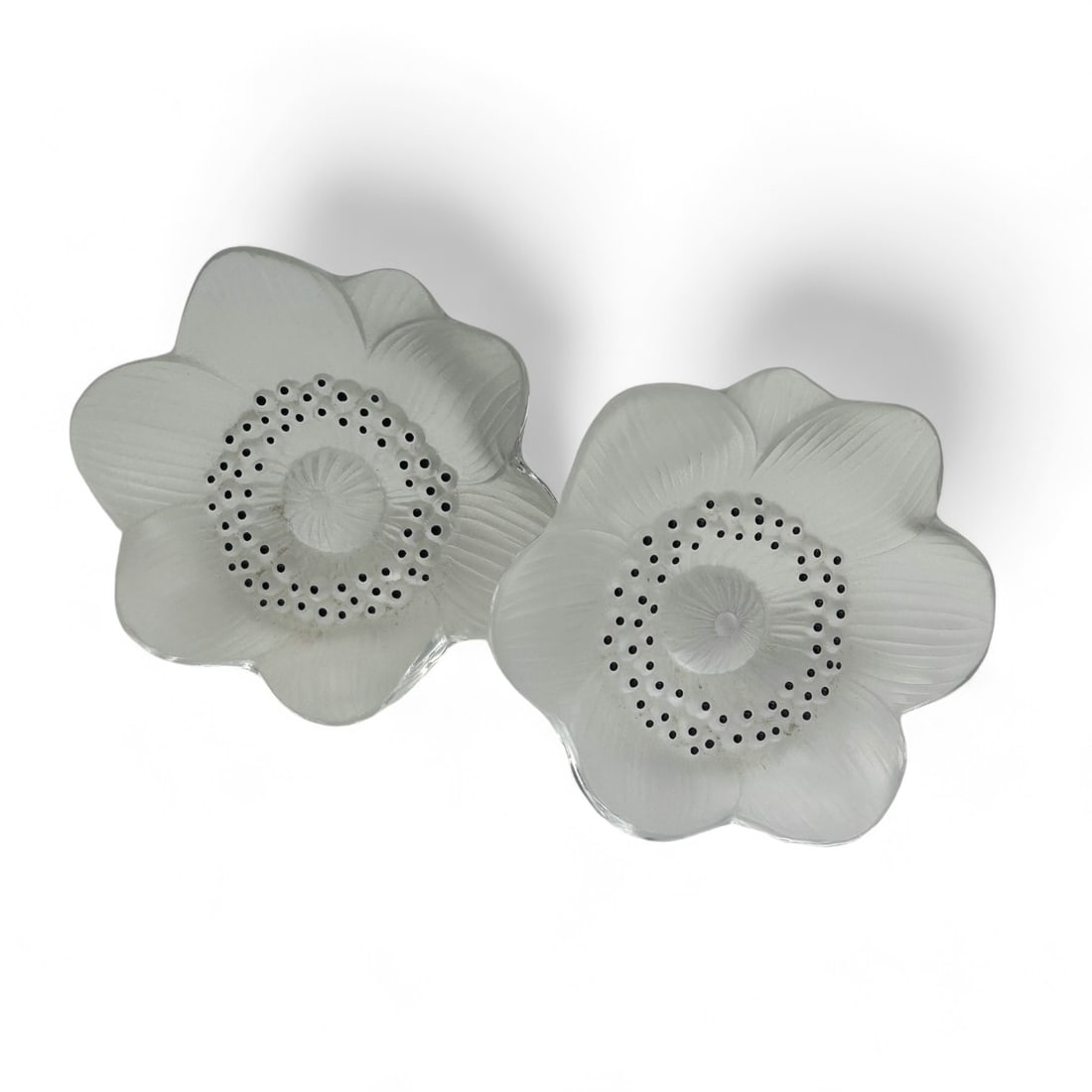 Lalique Crystal Anemone Flower Glass Stopper LOT (1 of 5)