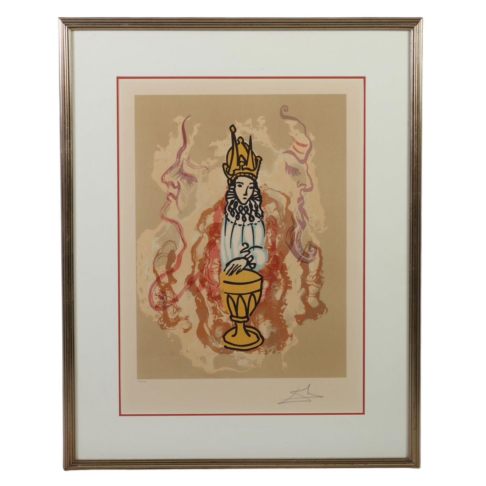 Salvador Dali 1904-1989 Prince of Cup Litho SIGNED (1 of 8)