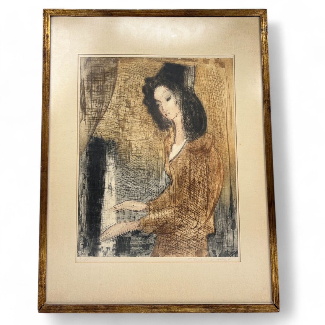 Etienne Ret 1900 - 1996 Figural Colored Lithograph (1 of 5)