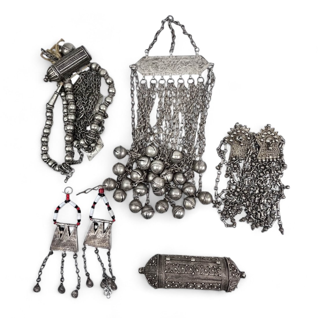 Moroccan Judaica Yemen Bedouin Jewelry ESTATE LOT (1 of 5)