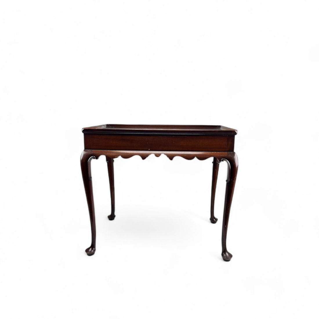 Kittinger Queen Anne Style Mahogany Wood Tea Table (1 of 8)