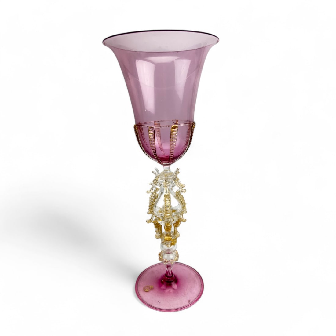Murano Salviati Style Venetian Glass Chalice Vase (1 of 7)