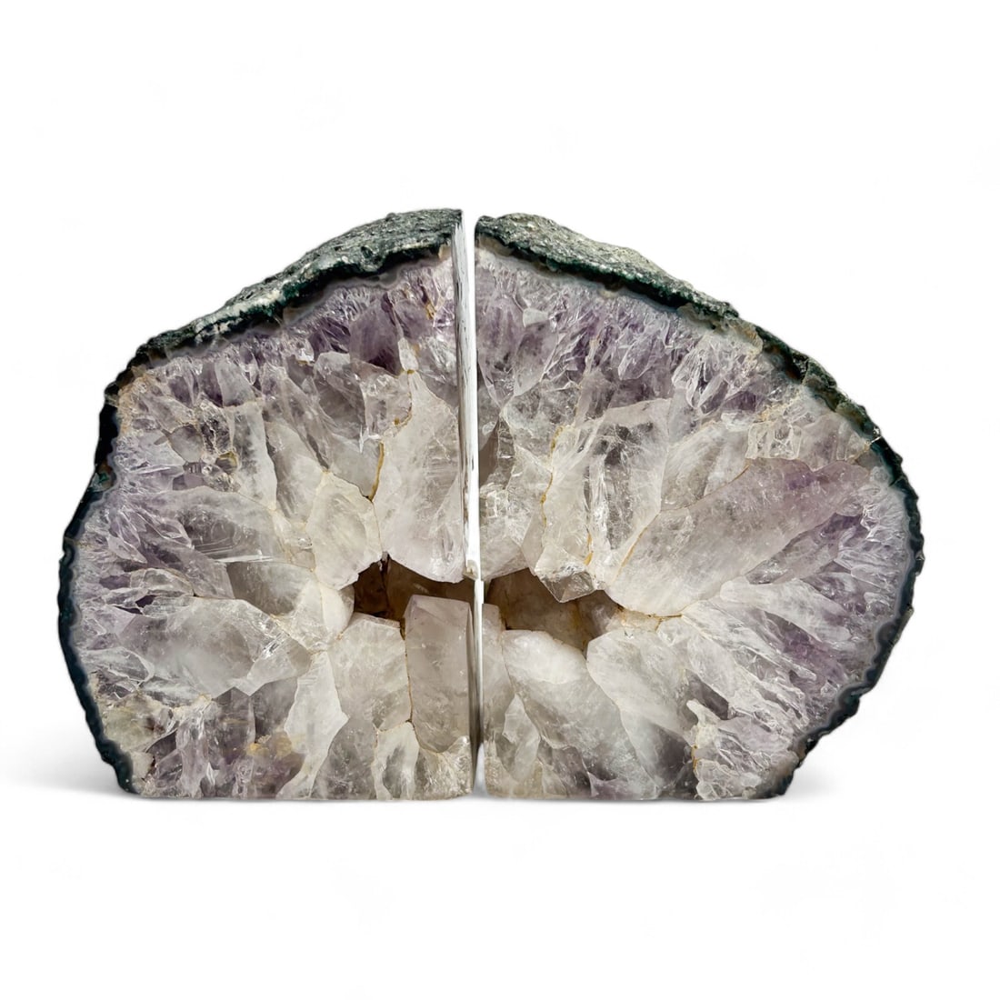 Amethyst Geode Mineral Crystal Geode Bookends Pair (1 of 4)