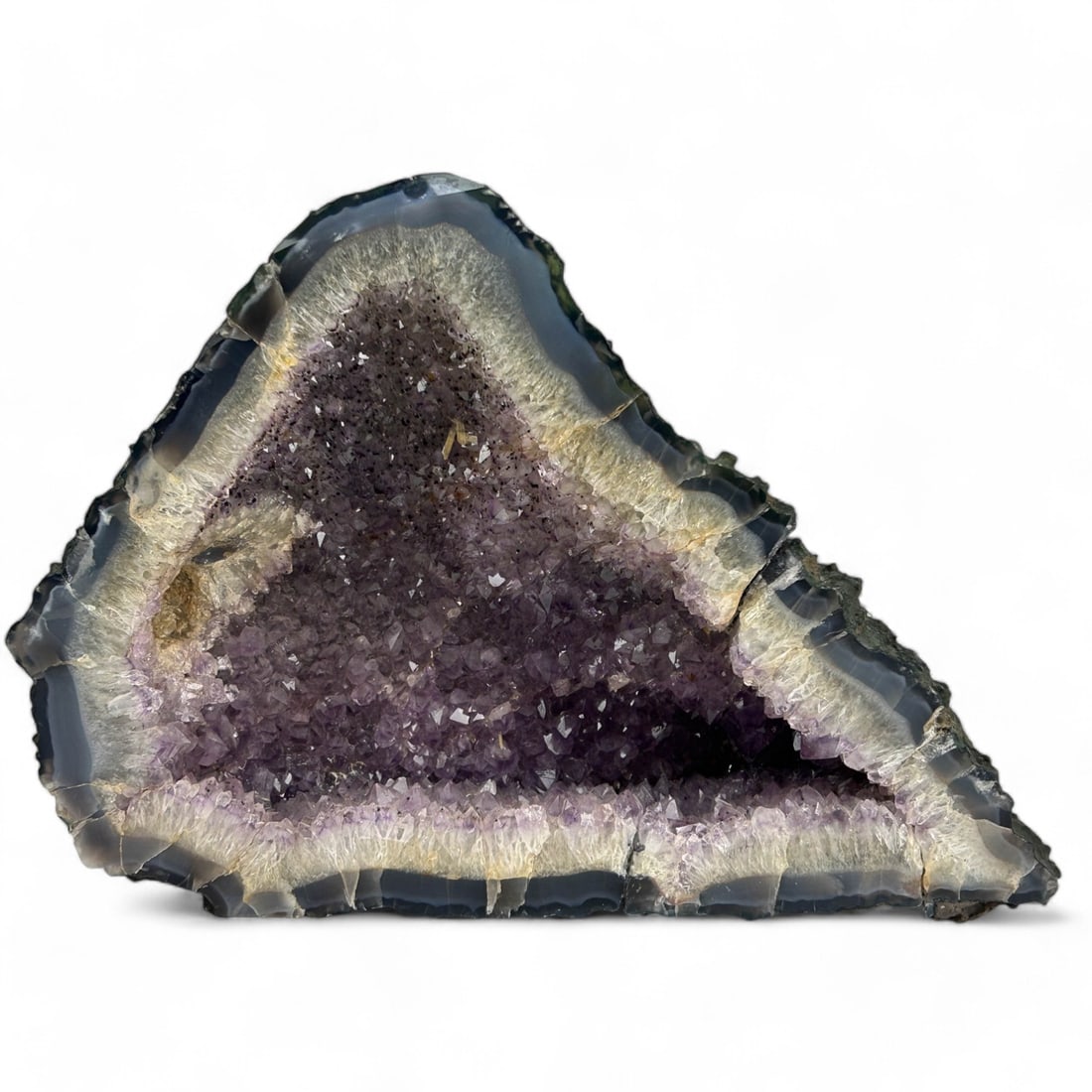 Natural Amethyst Mineral Crystal Geode Specimen (1 of 8)