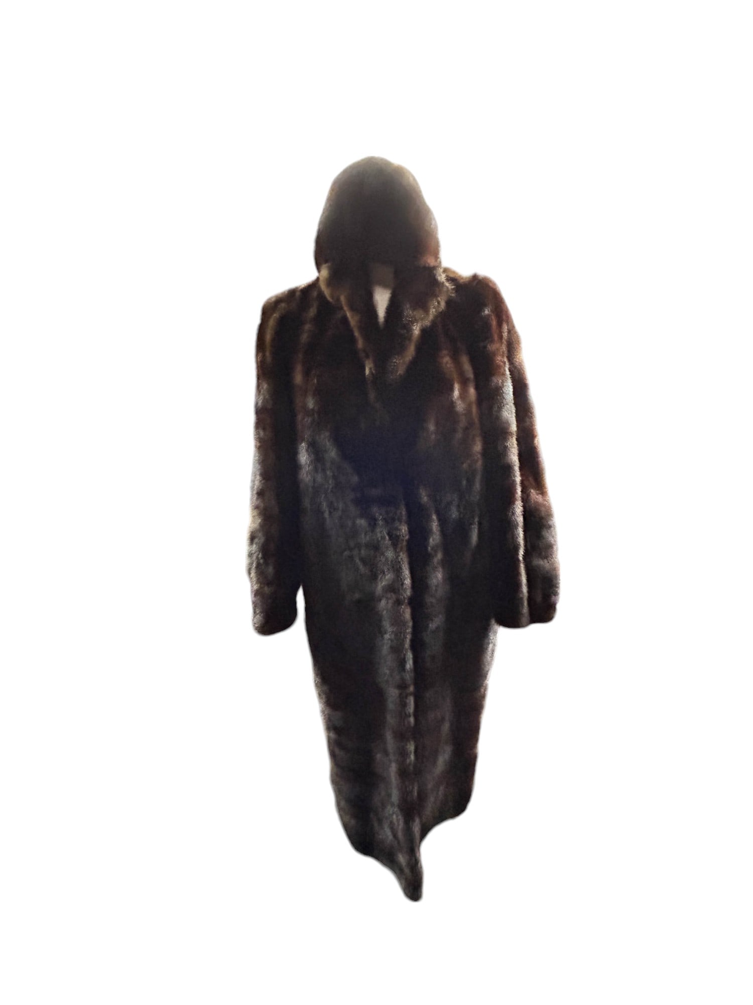 Ladies Full Length Mink Fur Coat With Matching Hat (1 of 5)