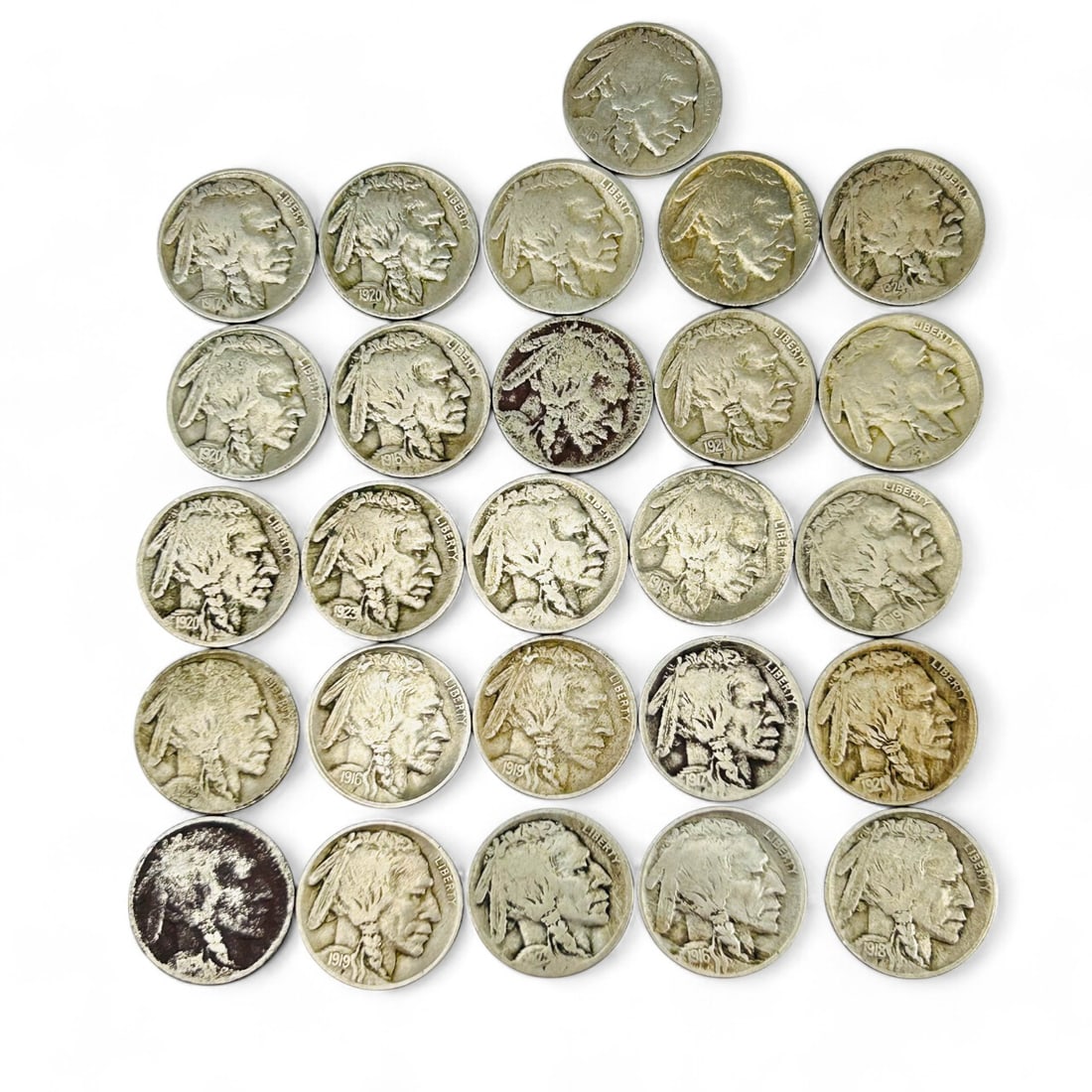 United States Buffalo Nickels 1915-1925 26pc LOT (1 of 5)