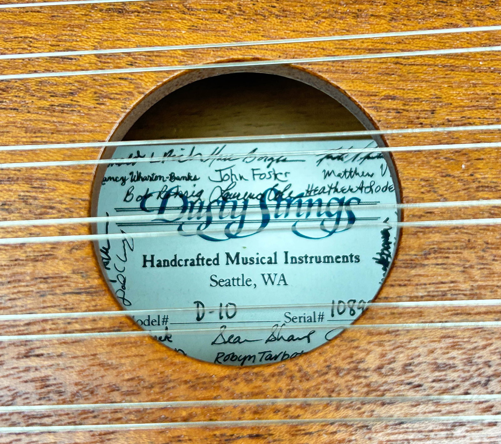 Dusty Strings Dulcimer Stringed Instrument w/ Case (1 of 10)