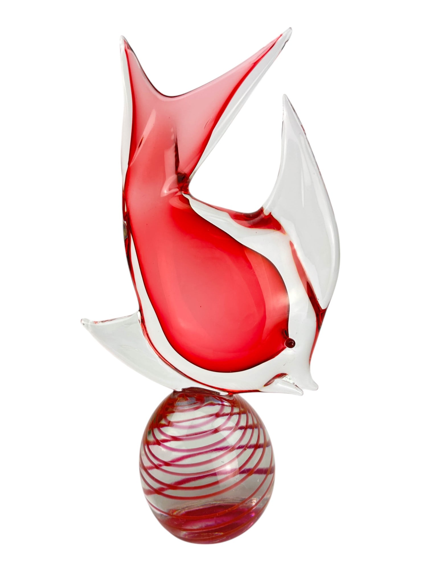 Gianni Toso b1942 Murano Sommerso Fish Sculpture