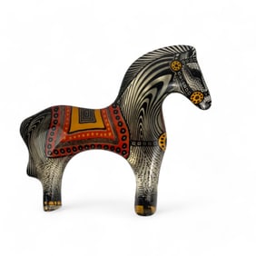 Abraham Palatnik Lucite Op Art Zebra Sculpture
