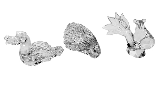 Baccarat Crystal Dragon Porcupine Koala Figurines