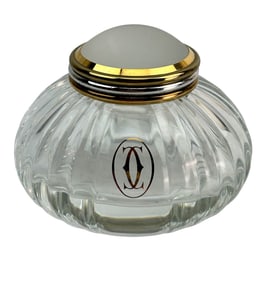 Must de Cartier Frosted Cabochon Crystal Inkwell
