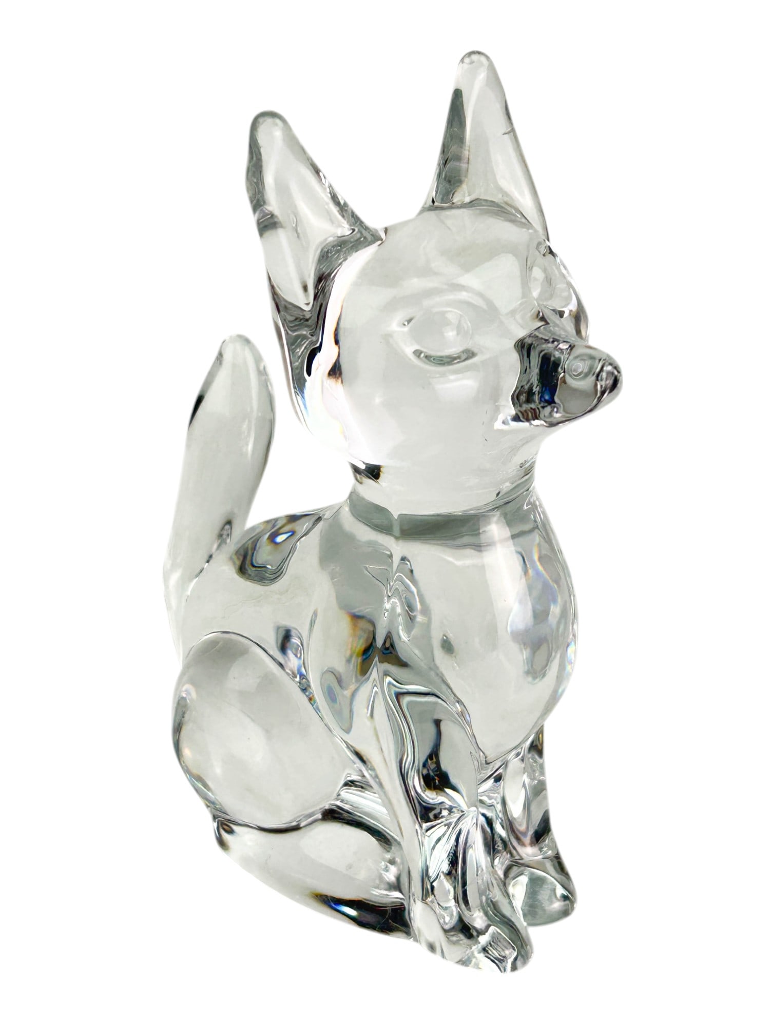 Daum France Fennec Fox Crystal Art Glass Sculpture (1 of 5)