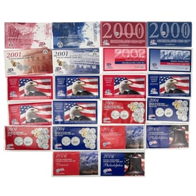 Lot of 22 United States Mint Uncirculated Coin Set