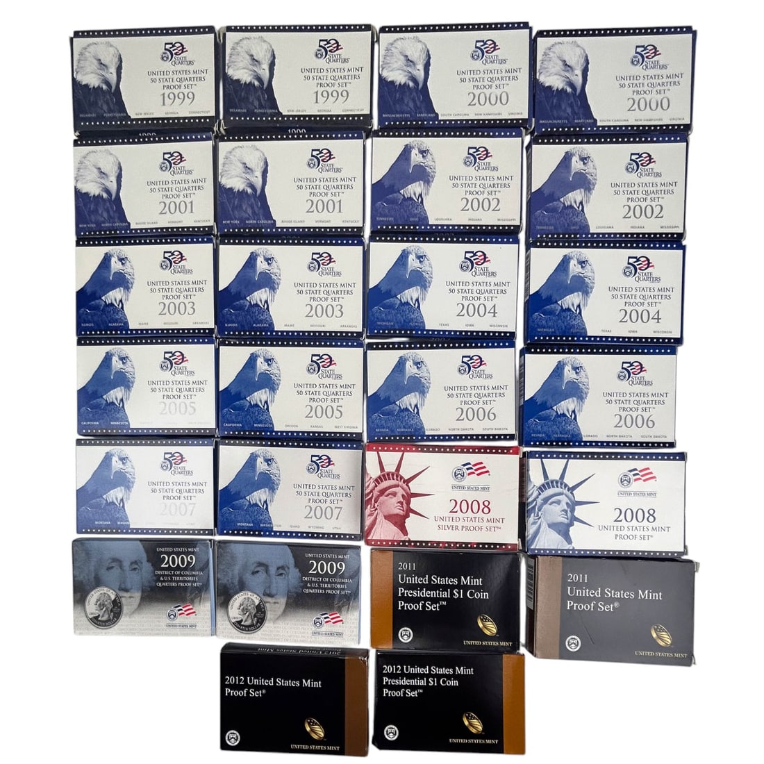 Lot 26 United States Quarters and Mint Proof Sets (1 of 5)