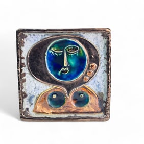 Schaffenacker Mid Century Pottery Abstract Tile