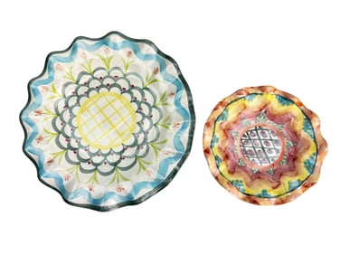 Mackenzie Childs Keukenhof & King Ferry Plate LOT