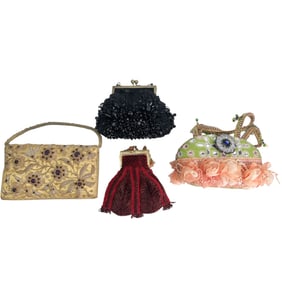 Mary Frances Ashley Made in India Beaded Purse Bag