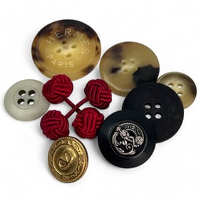 Hermes Valentino Ralph Lauren & More Buttons LOT