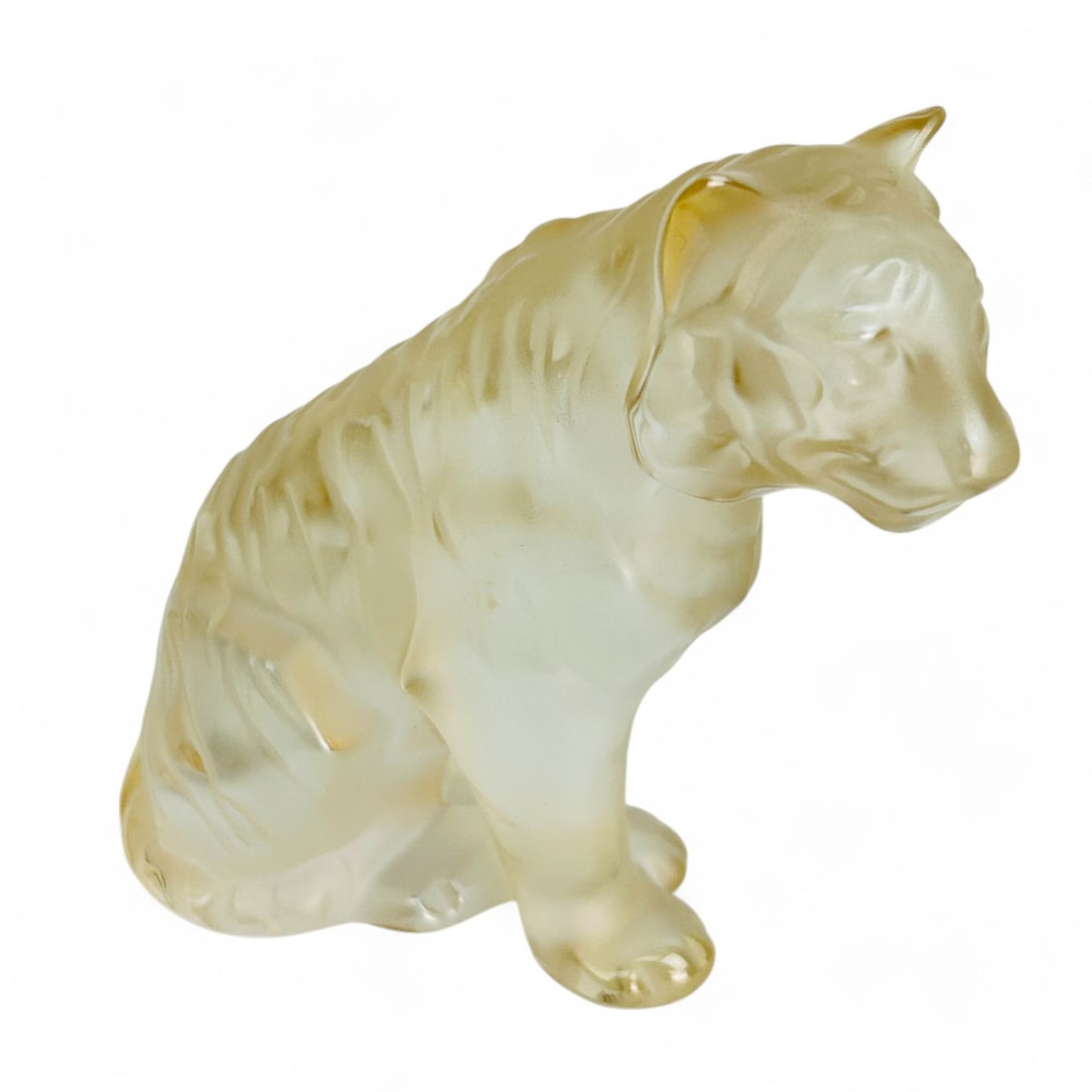 Lalique France Tiger Crystal Art Glass Figurine (1 of 4)