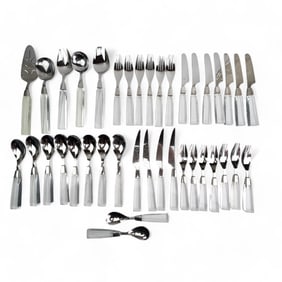 Towle Supreme Cutlery Lucite Handle Flatware 39pc