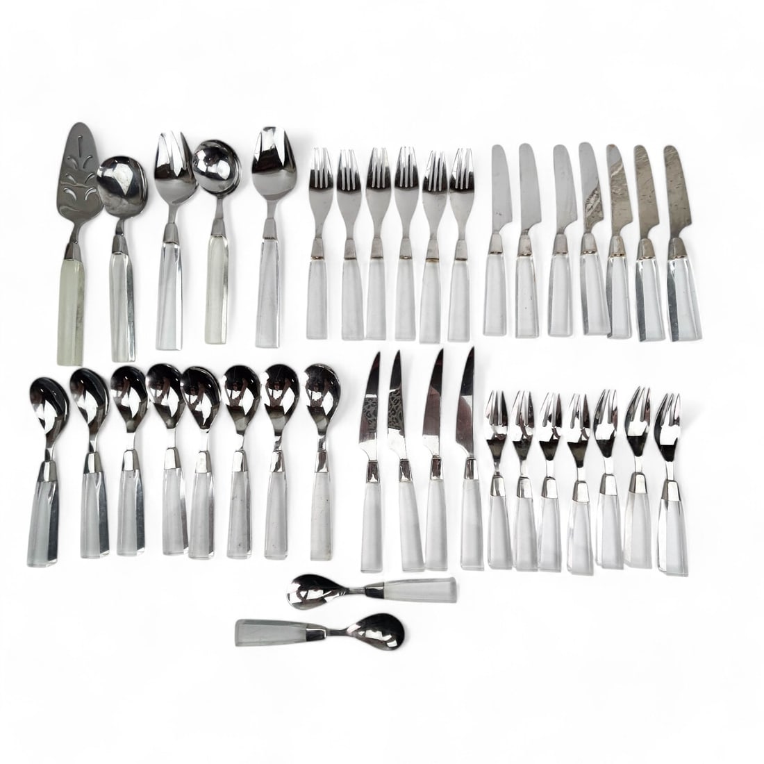Towle Supreme Cutlery Lucite Handle Flatware 39pc (1 of 6)
