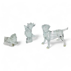 Baccarat Terrier Schnauzer Labrador Dog Figurine