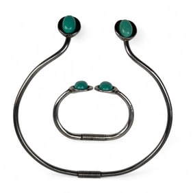 Uno De 50 Choker Necklace Bangle Bracelet Set