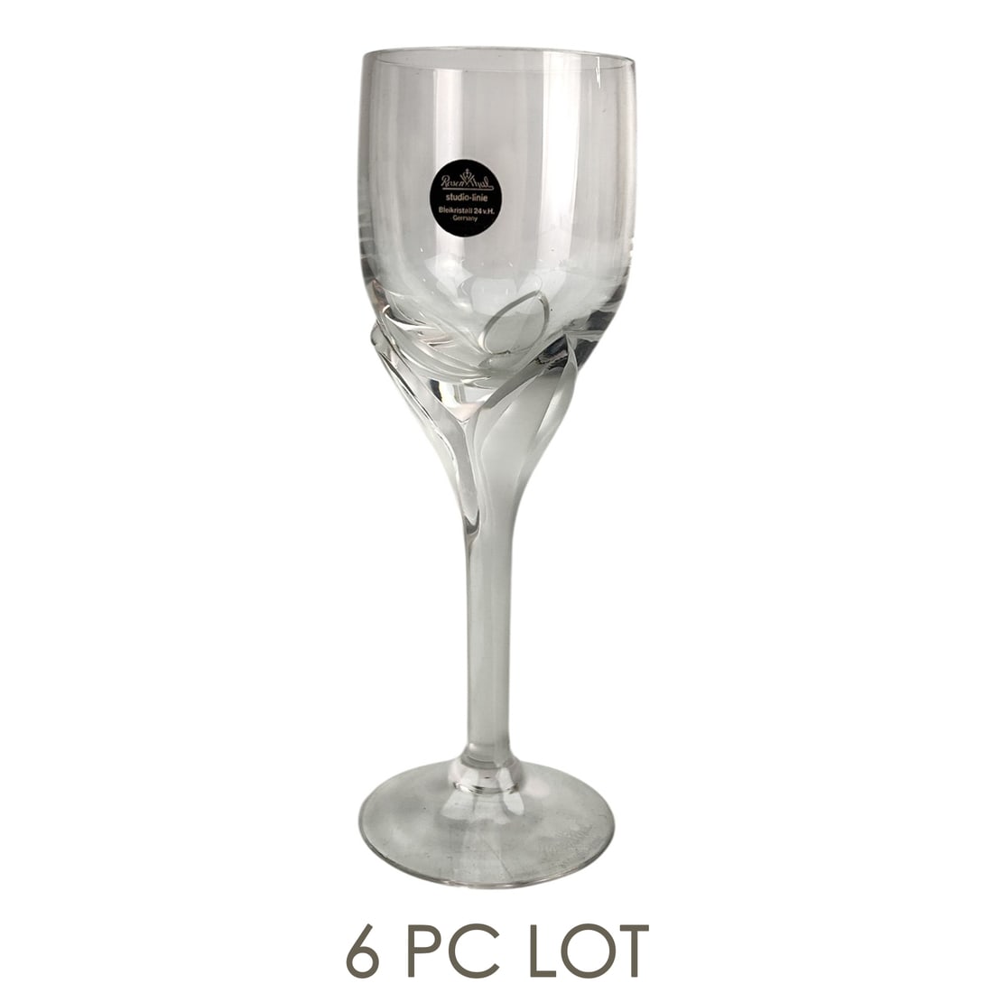 Rosenthal Iris Frosted Stem Barware Cordials 6pc (1 of 4)