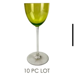Baccarat Perfection Chartreuse Wine Goblet 10p LOT