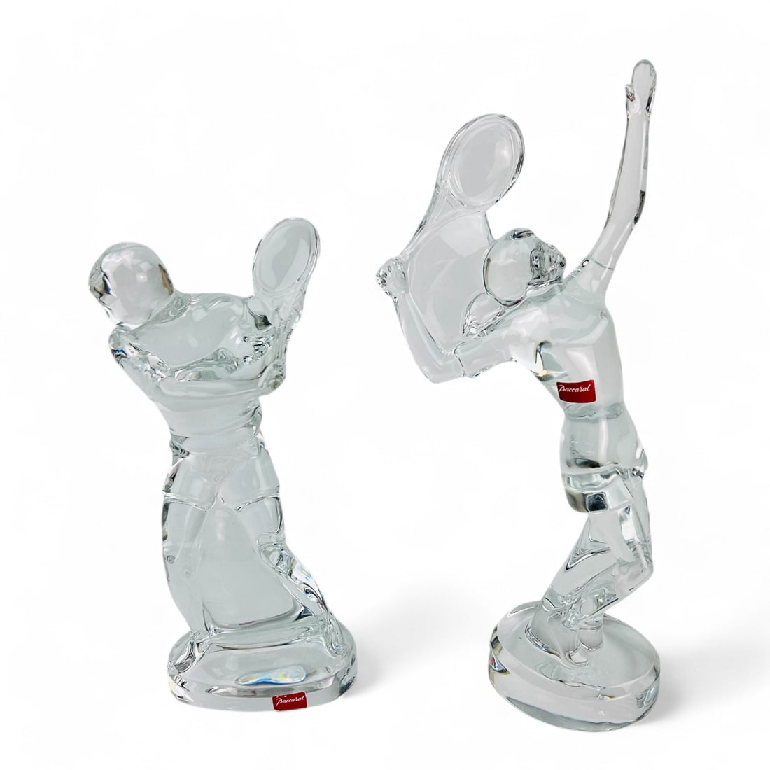 Baccarat France Crystal Art Glass Tennis Players (1 of 3)