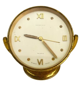 Tiffany & Co Swiss Made Swivel Travel Alarm Clock
