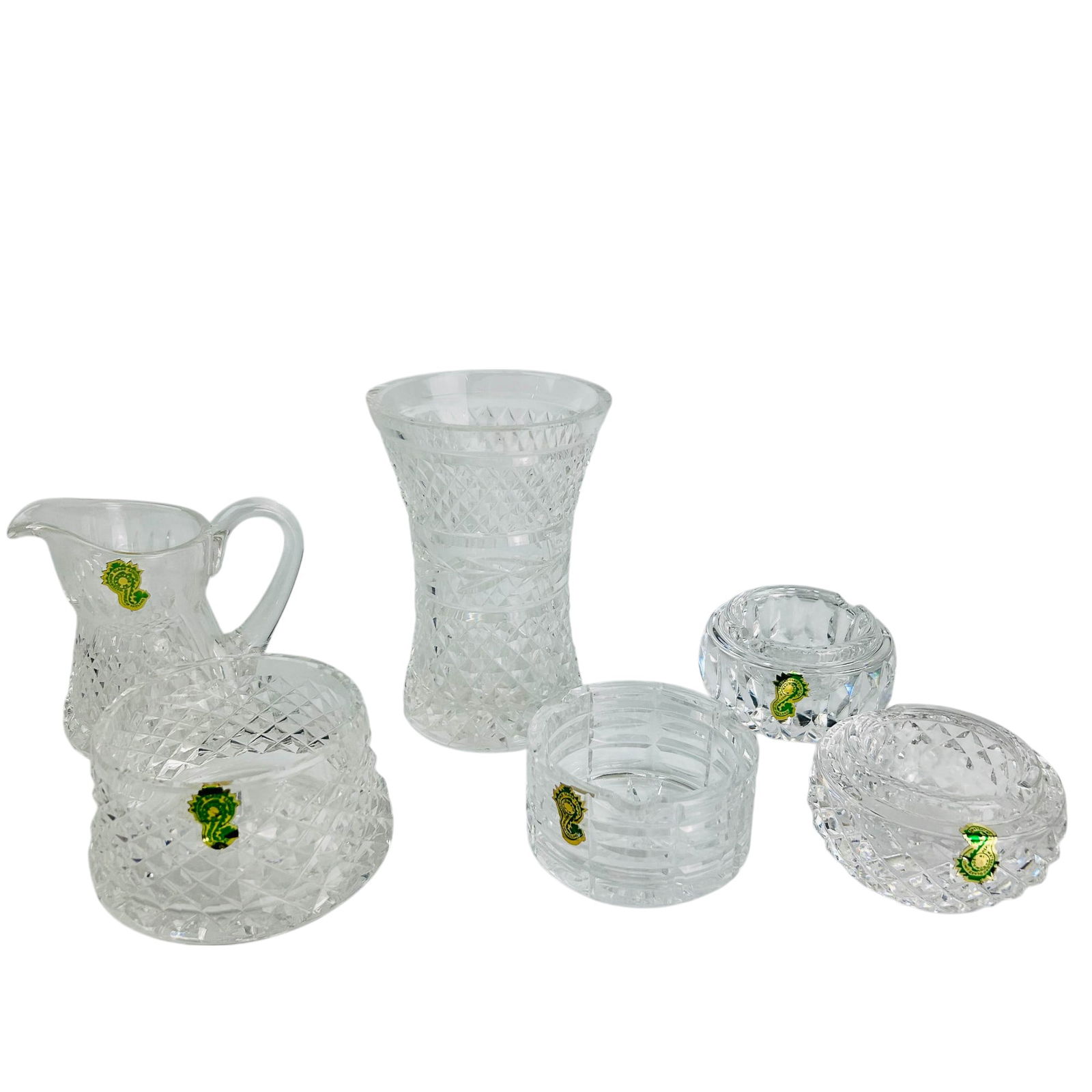 Waterford Irish Crystal Creamer Sugar Vase Ashtray (1 of 4)