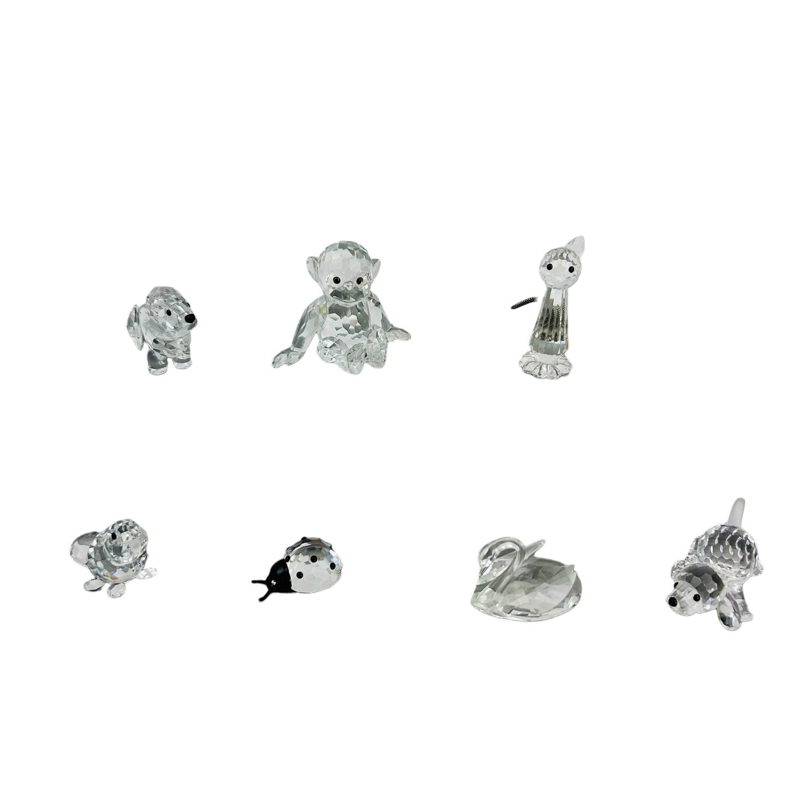 Swarovski Cat Beagle Swan Beaver Dog Ladybird 7pc (1 of 8)