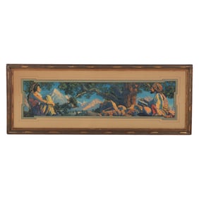 Maxfield Parrish 1870-1966 Contentment Color Litho