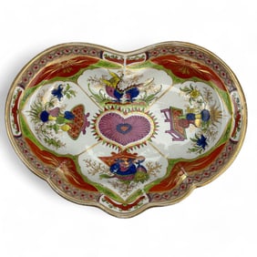 Chamberlain Worcester Kylin Porcelain Dragon Dish