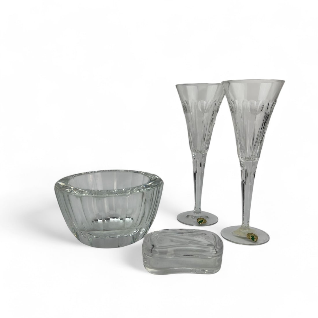 Steuben Waterford Tiffany Crystal Bowl Box Goblets (1 of 9)