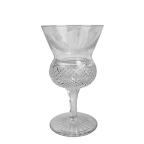 Edinburgh Crystal Thistle Claret Wine Goblets 6pc