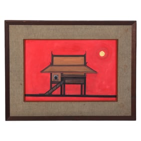 Architectural Gouache Painting Style Clifton Karhu