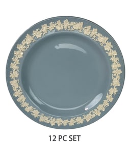Wedgwood Embossed Queensware Salad Plates 12pc LOT