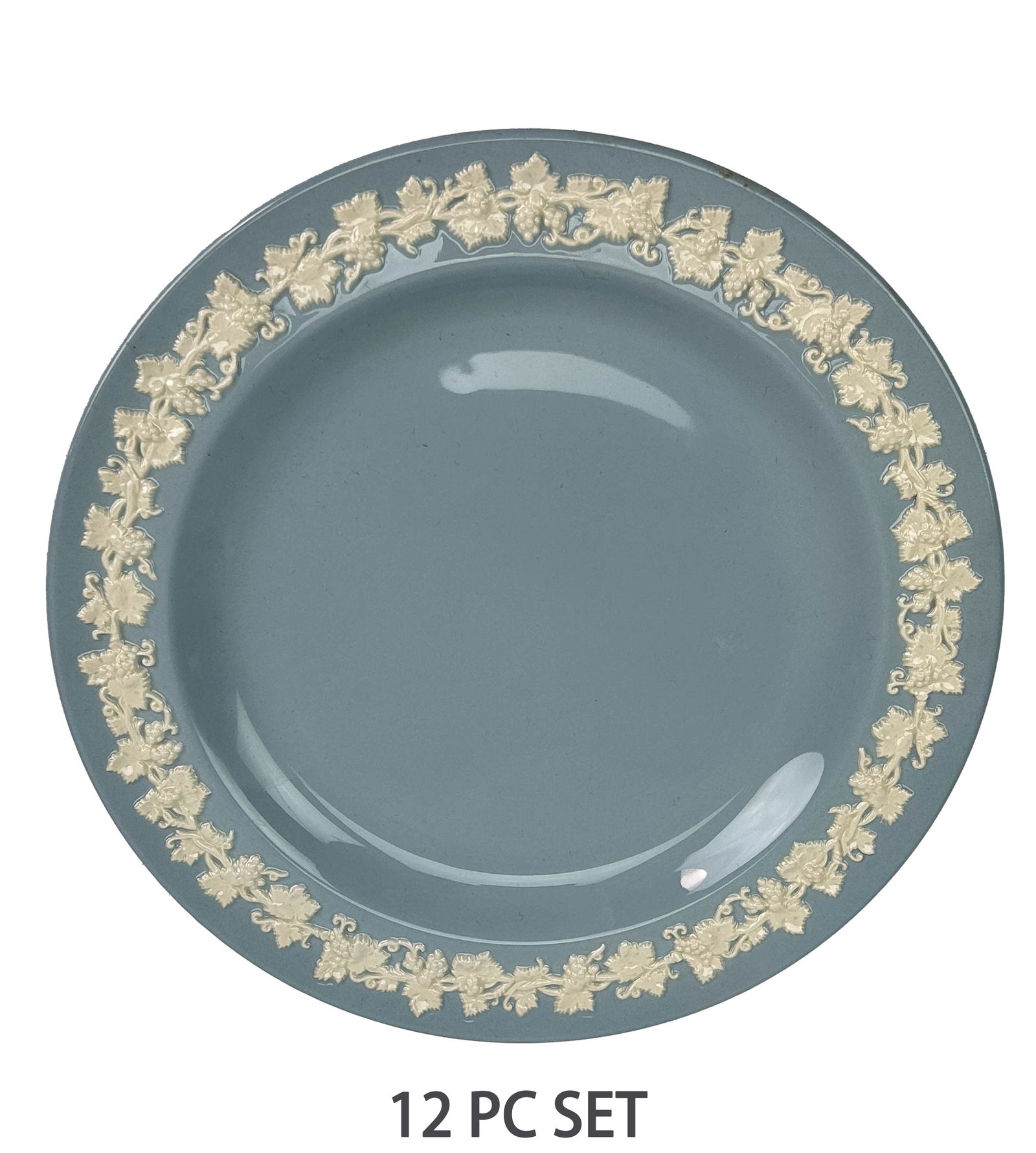 Wedgwood Embossed Queensware Salad Plates 12pc LOT (1 of 4)