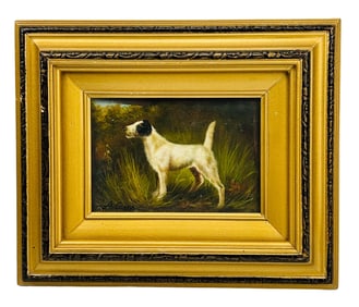 Jack Russell Terrier Vintage Painting on Board