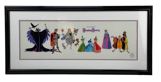 Walt Disney Sleeping Beauty LE Colored Sericel COA