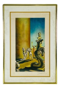 Surrealist Lithograph after Salvador Dali SIGNED